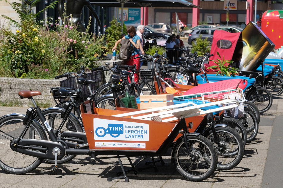 An sieben Orten in Leipzig kann man Lastenräder leihen.