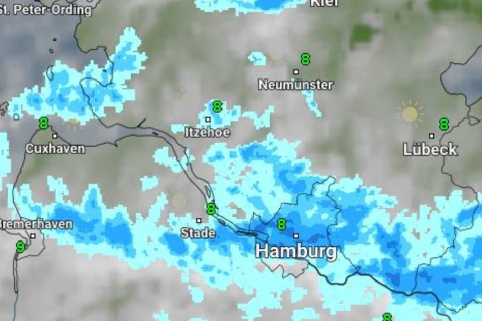 Am Wochenende wird es nass im Norden.