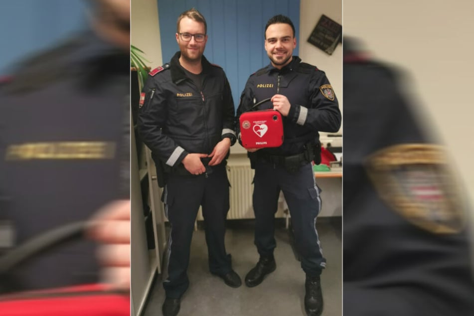 Revierinspektor Daniel Z. und Aspirant Haris M. retteten durch ihr schnelles Einschreiten dem zweijährigen Mädchen möglicherweise das Leben.