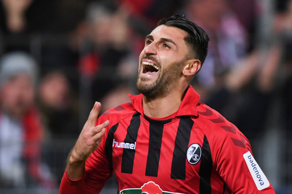 Vincenzo Grifo bejubelt seinen Ausgleichstreffer.