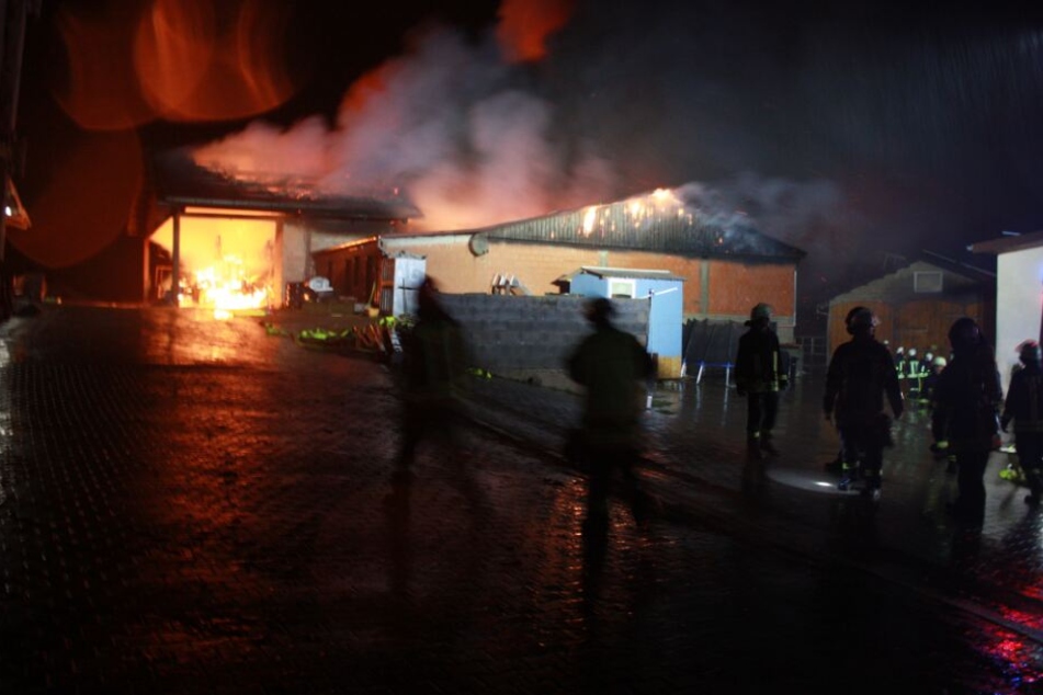 Das Feuer war in einem alten Schweinestall ausgebrochen.