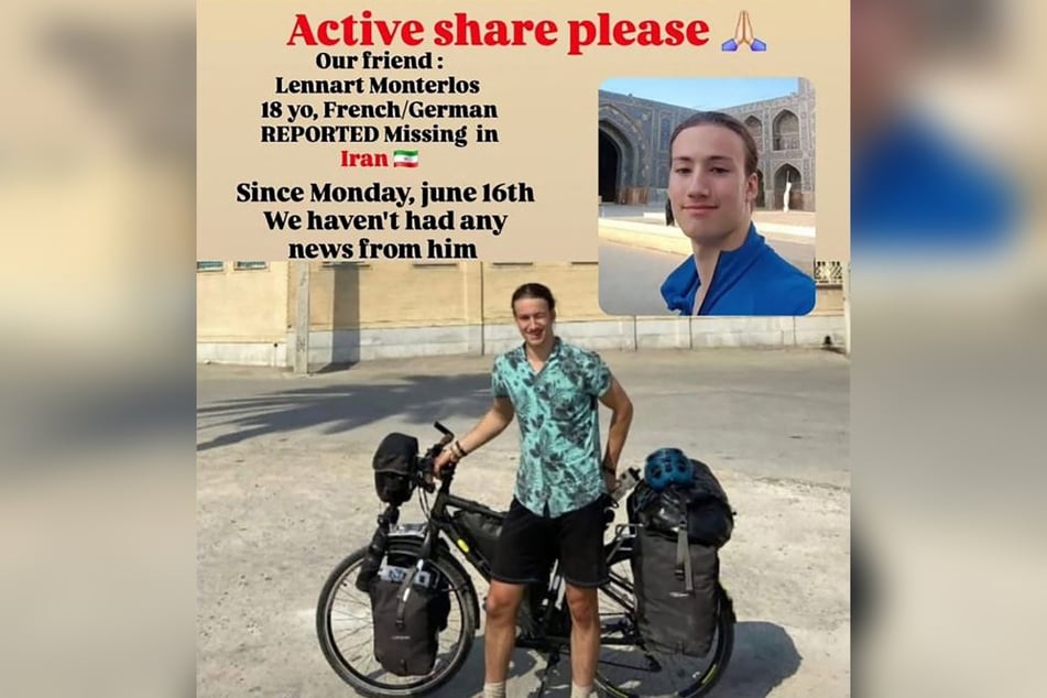 Seine Familie veröffentlichte auf Instagram einen Suchaufruf. Mitte Juni hatten sie zuletzt mit Lennart Kontakt.