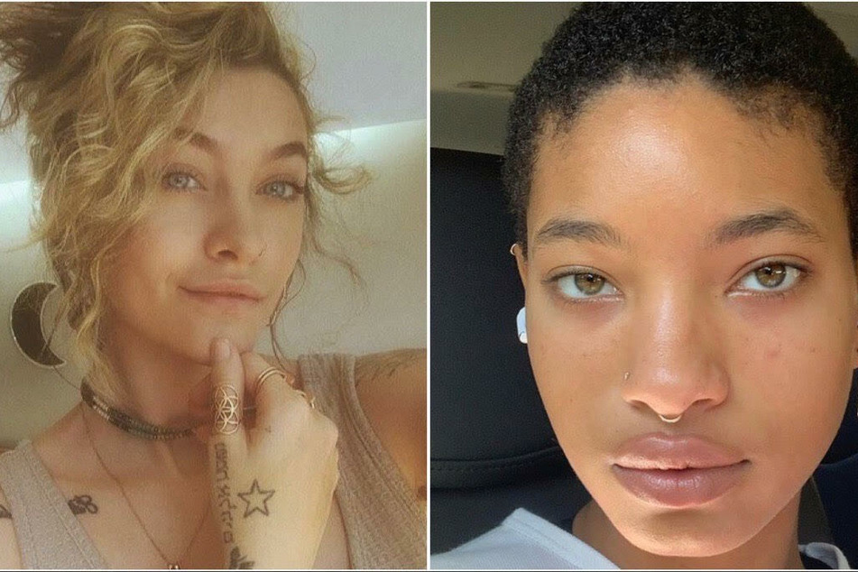 Paris Jackson (l.) revealed her struggles with fame and depression during an interview with Willow Smith.