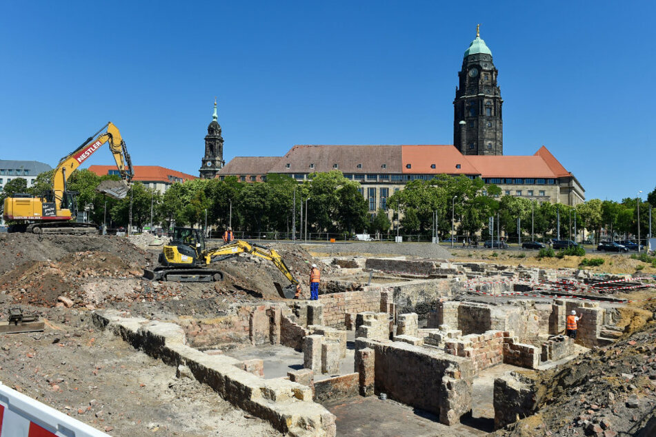 Dresden: Bereits viele Schätze gefunden: Archäologen buddeln Dresden um
