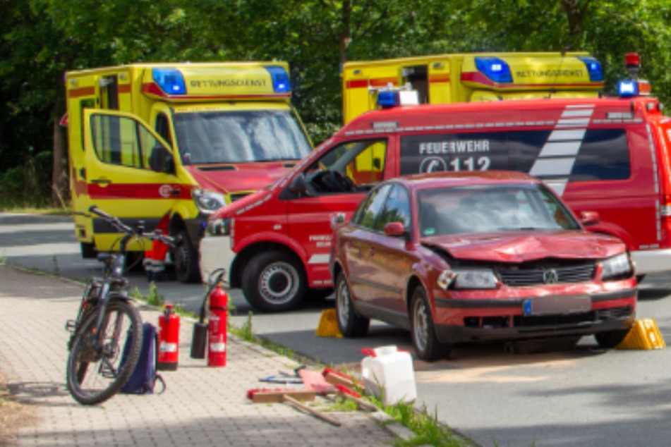 Auffahrunfall im Erzgebirge: Zwei Personen verletzt