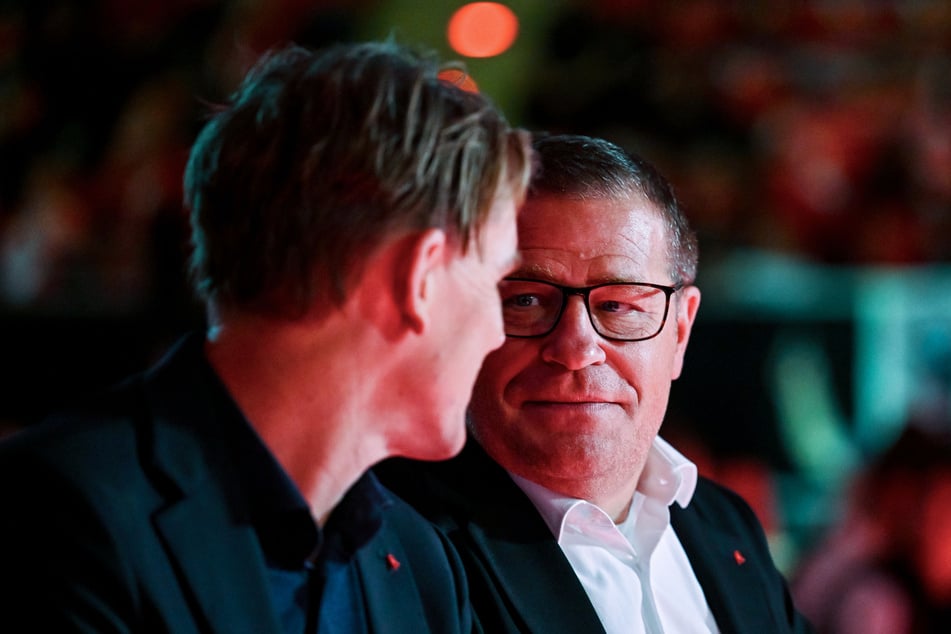 Sportdirektor Christoph Freund (48, l.) und Sportvorstand Max Eberl (52) haben für die Sommer-Transferperiode offenbar Großes geplant.