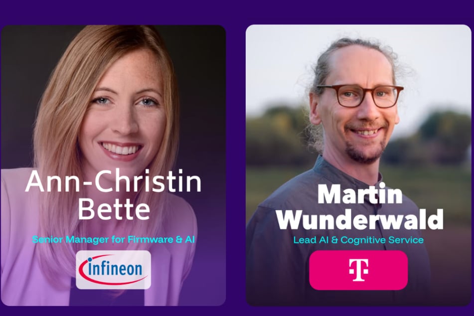 Ann-Christin Bette (Infineon) und Martin Wunderwald (Telekom)