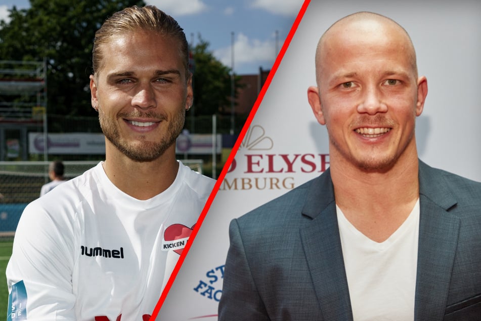 Ex-Fußballer Rúrik Gíslason (34, l.) duelliert sich auf ProSieben mit Turnstar Fabian Hambüchen (34, r.).