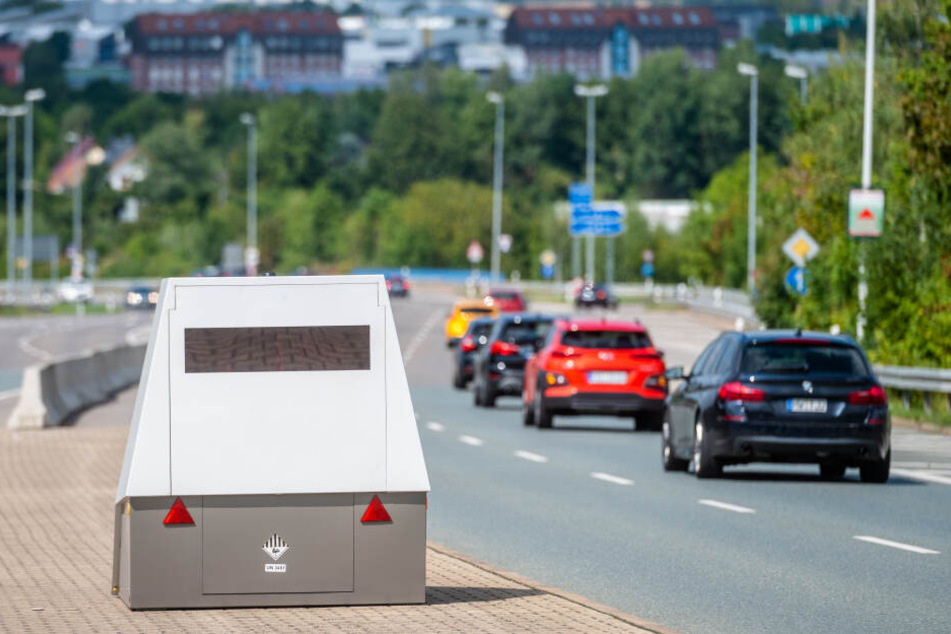 Seit dem 21. August steht der Chemnitzer Superblitzer wieder auf der Leipziger Straße.