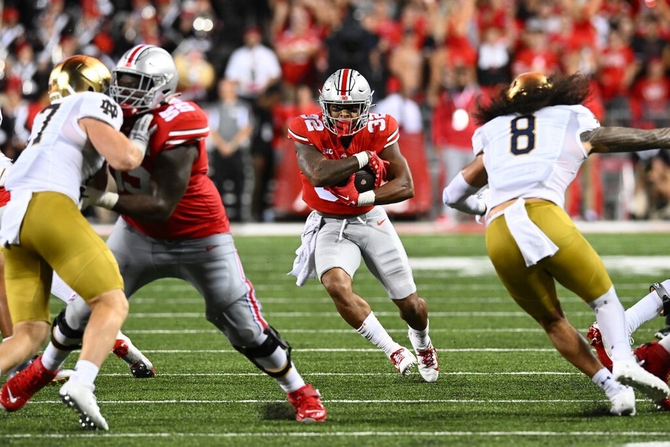 Ohio State is favored by the slightest in the spread against Notre Dame.