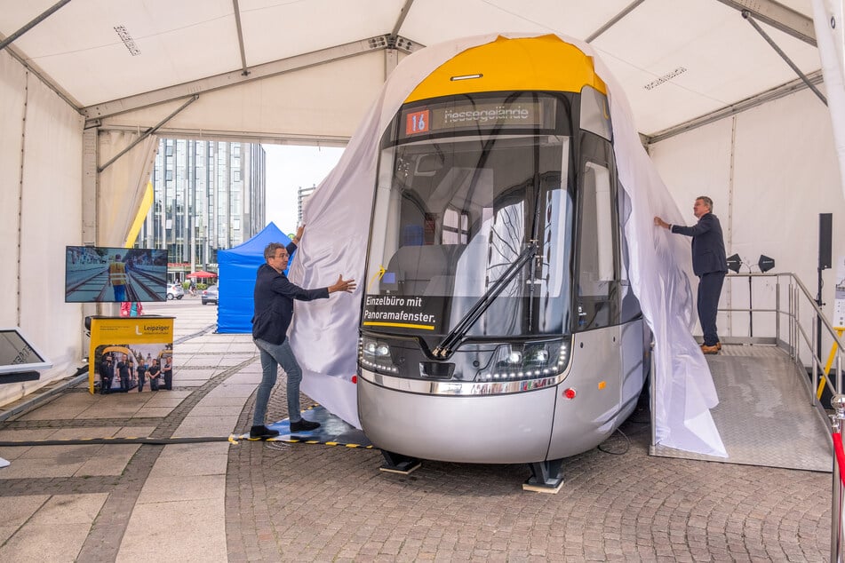 An diesem Wochenende haben die Leipziger erstmals die Chance die "Straßenbahn der Zukunft" zu sehen und Feedback zu geben.