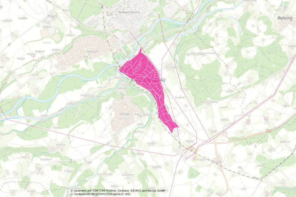 Ausbaugebiet Burgkirchen an der Alz.