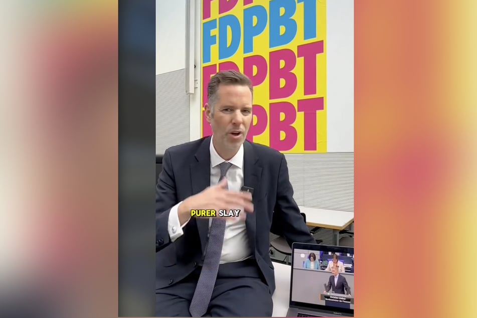 "Purer Slay": Der FDP-Fraktionsvorsitzende warf auf TikTok mit Jugendwörtern um sich.