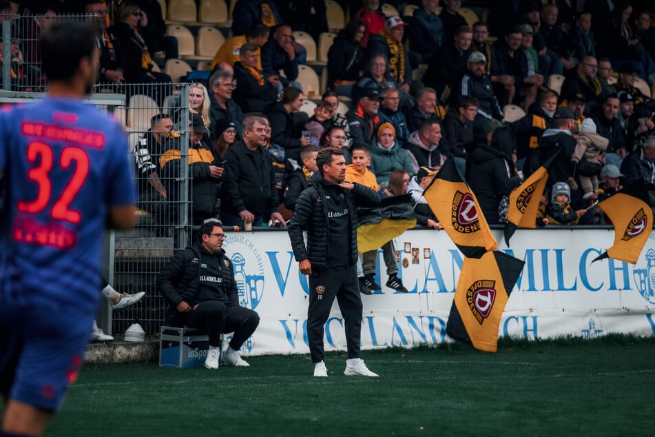Dynamo-Coach Thomas Stamm (42) war mit dem Auftritt seiner Mannschaft in Auerbach zufrieden.