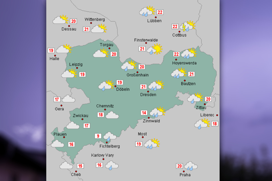 Immerhin die warmen Temperaturen bleiben uns vorerst erhalten.