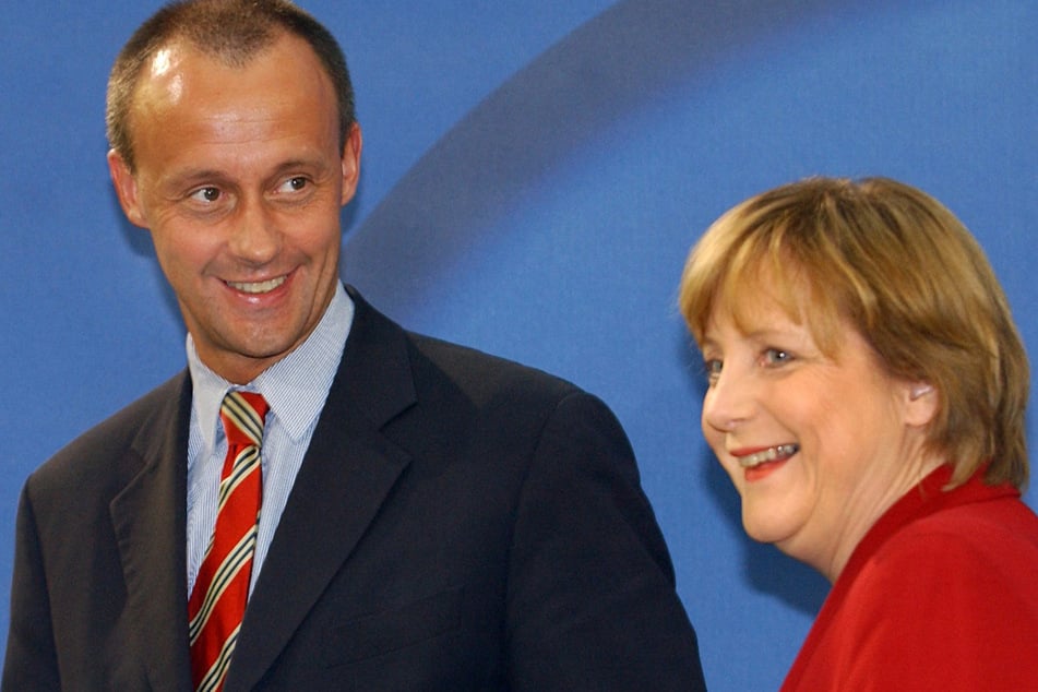 Friedrich Merz und Angela Merkel im Jahr 2003. (Archivfoto)