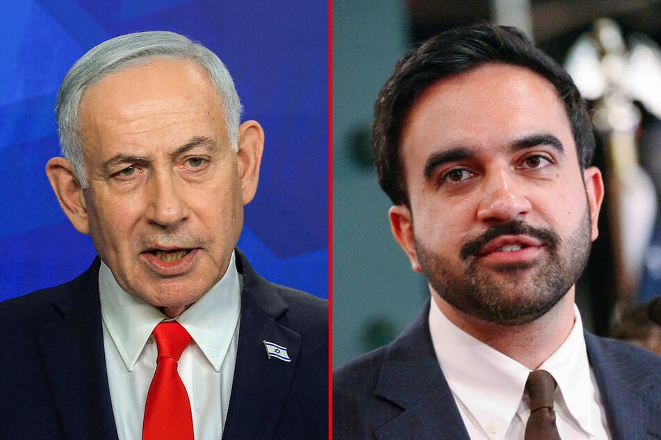 New York Mayor Zohran Mamdani (r) slammed Israeli Prime Minister Benjamin Netanyahu (l) as a war criminal but said New York doesn't have the authority to arrest him.
