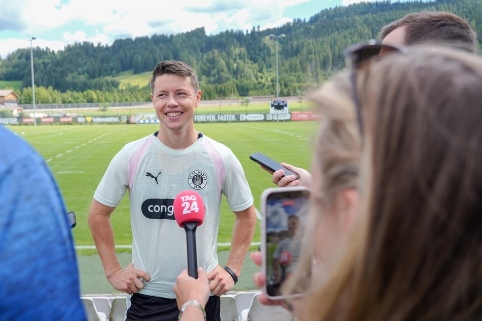 Mathias Rasmussen (28) erklärte in der Runde, dass ihm die positive Energie im Team gefällt.
