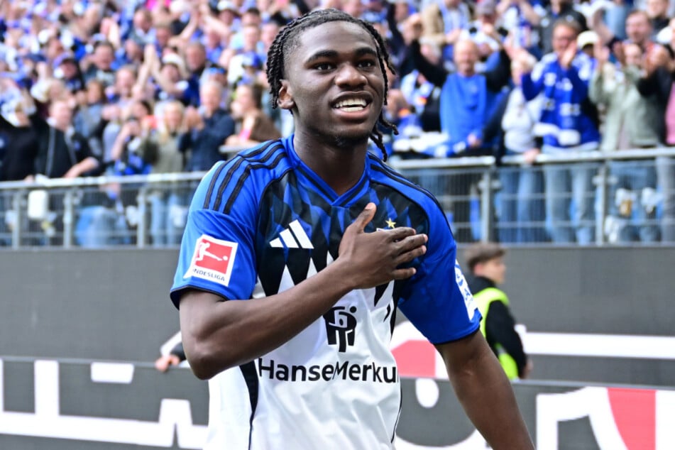 Flügelflitzer Fabio Baldé (20) traf zwei Minuten nach seiner Einwechslung zum vorentscheidenden 3:1 der Hanseaten.