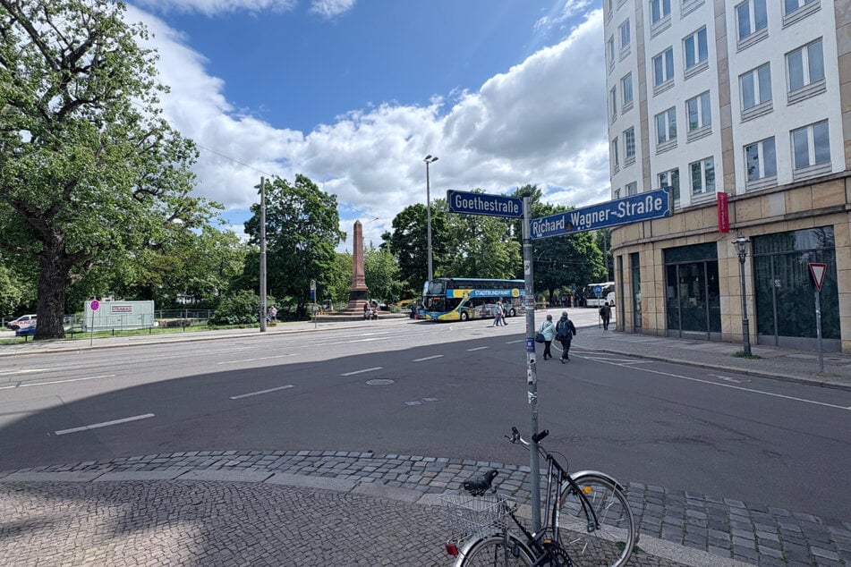 Der Unfall zwischen zwei Radfahrern geschah auf dieser Kreuzung in der Goethestraße - einer von ihnen wurde verletzt.