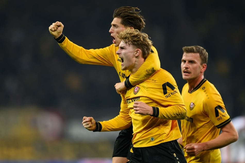 Dominik Kother macht kurz vor der Halbzeit das 1:1.