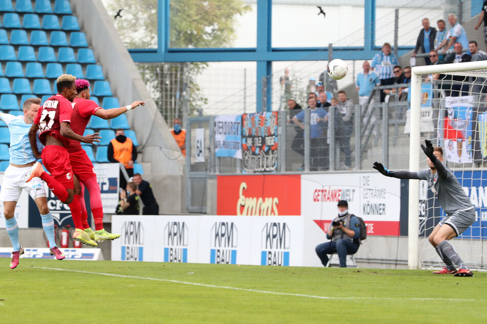 Kevin Freiberger macht den 1:2 Anschluss-Treffer für den CFC.