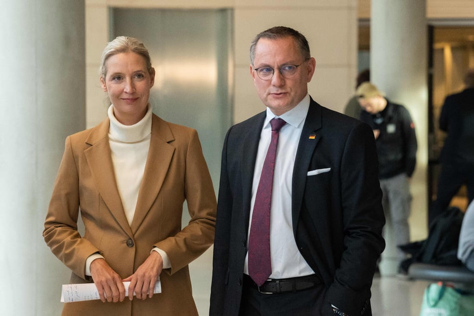 Die AfD-Landesparteichefs Alice Weidel (47) und Tino Chrupalla (51) fordern von Vincentz, die Aufstellung der Landesliste abzubrechen und den Parteitag von vorn zu beginnen. (Archivfoto)