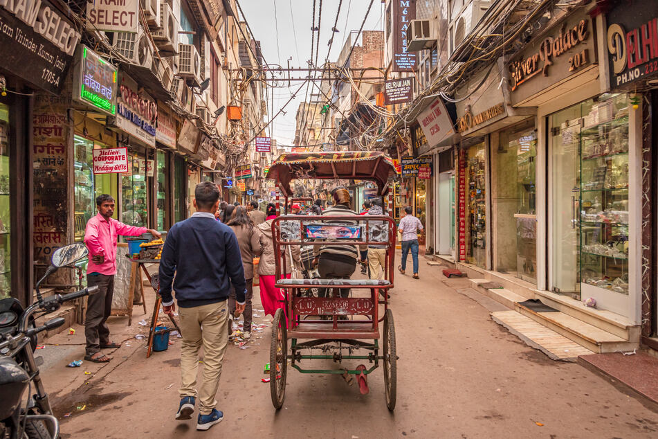 Der Chandni Chowk Markt von Delhi ist besonders bei Touristen beliebt. Viele Händler könnten nun vor dem Nichts stehen. (Archivbild)
