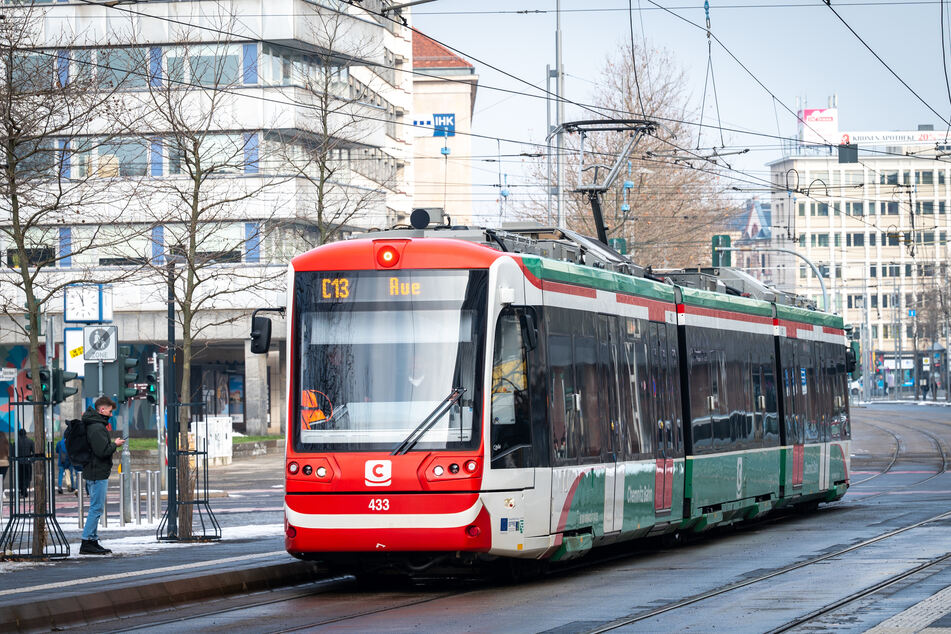 Das Chemnitzer Modell ist erfolgreich: Auf der Strecke Burgstädt-Aue (C13) fahren mit 5200 Personen täglich die meisten Fahrgäste mit.