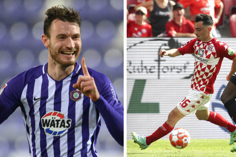 Zweitliga-Urgestein Florian Ballas (29, l.) und der talentierte Dribbelkünstler Paul Nebel (19) verstärken den Karlsruher SC.