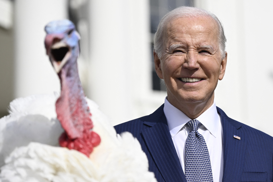 President Joe Biden made several jokes about his age at Monday's turkey pardoning, which was held on his 81st birthday.