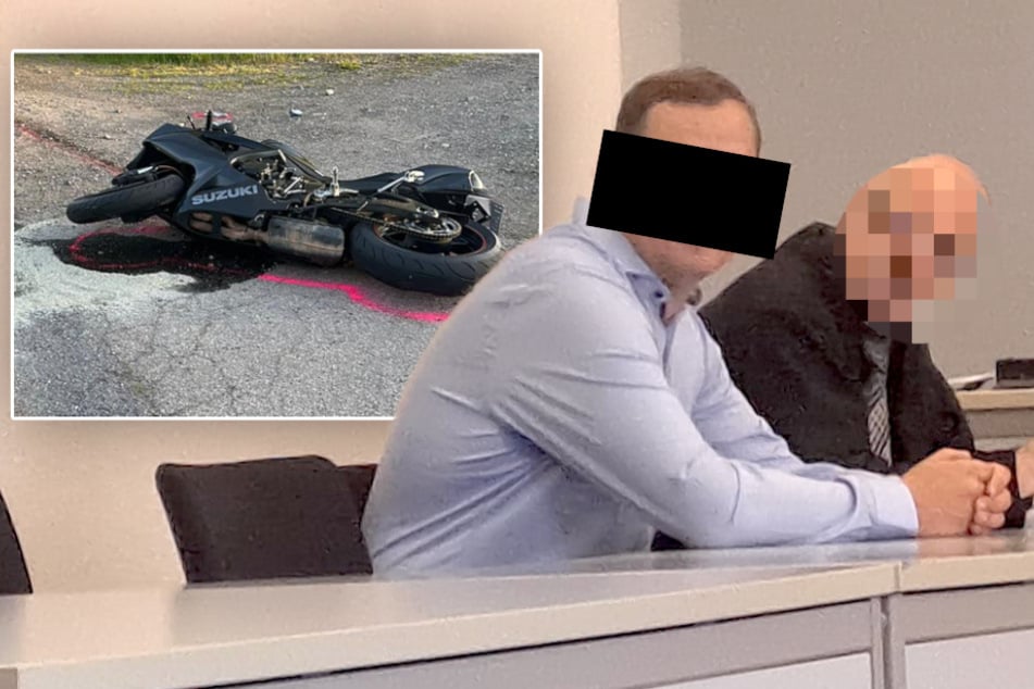 Tödlicher Abbiege-Fehler in Sachsen: Biker stirbt, Autofahrer verurteilt