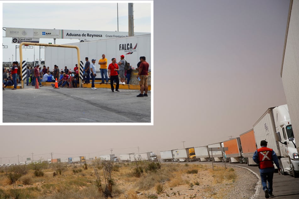 Truckers protest Abbott's inspection measures at Texas-Mexico border