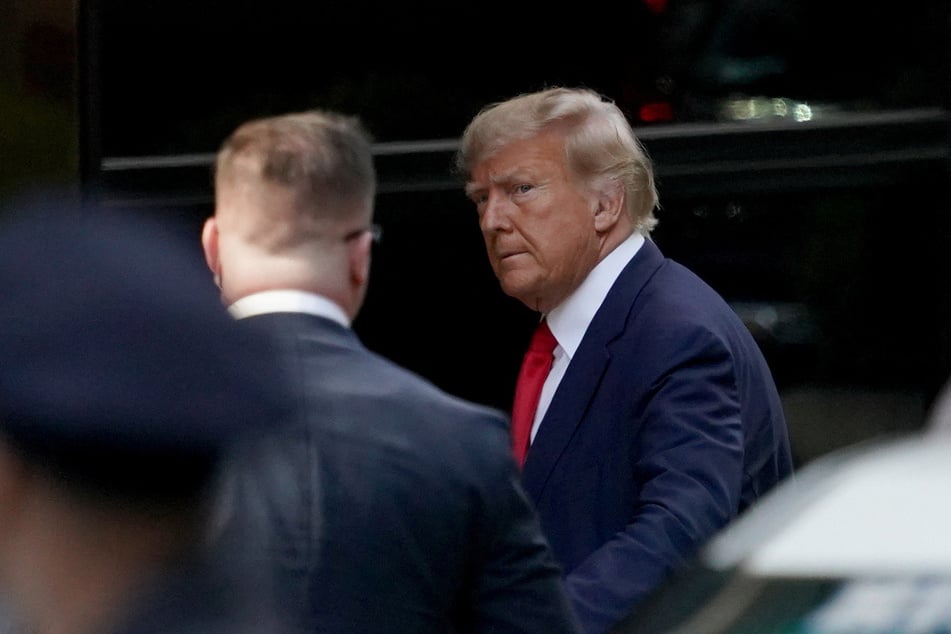 Former President Donald Trump arrived in New York ahead of his historic arraignment, which will be held away from TV cameras.