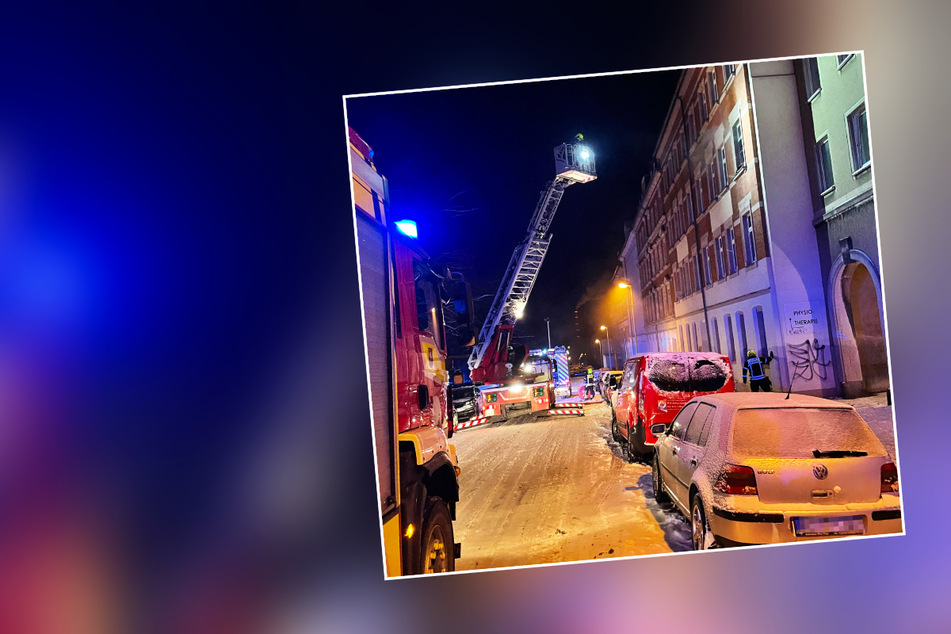 Chemnitz: Adventsgesteck geht in Flammen auf: Frau bei Wohnungsbrand in Chemnitz verletzt