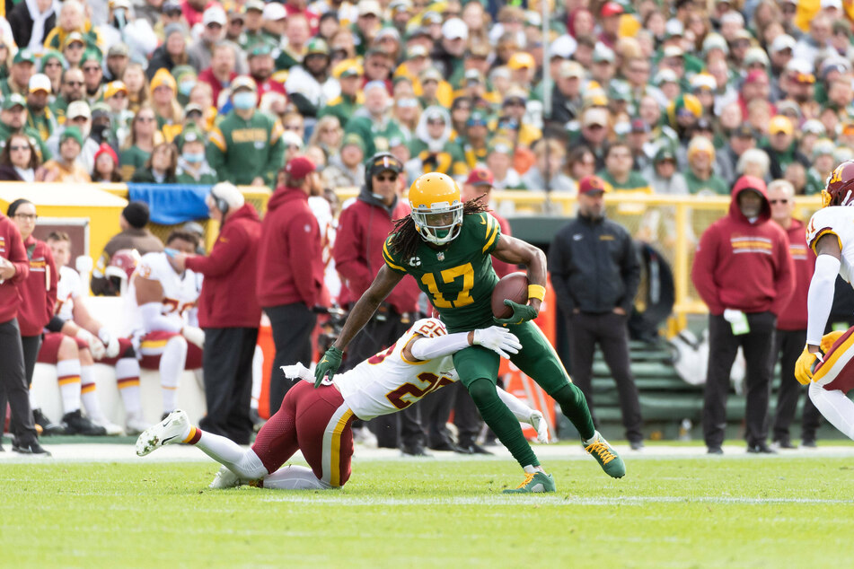 After Sunday's win over the Washington Football Team, Adams leads Green Bay in catches (52) and receiving yards (744).