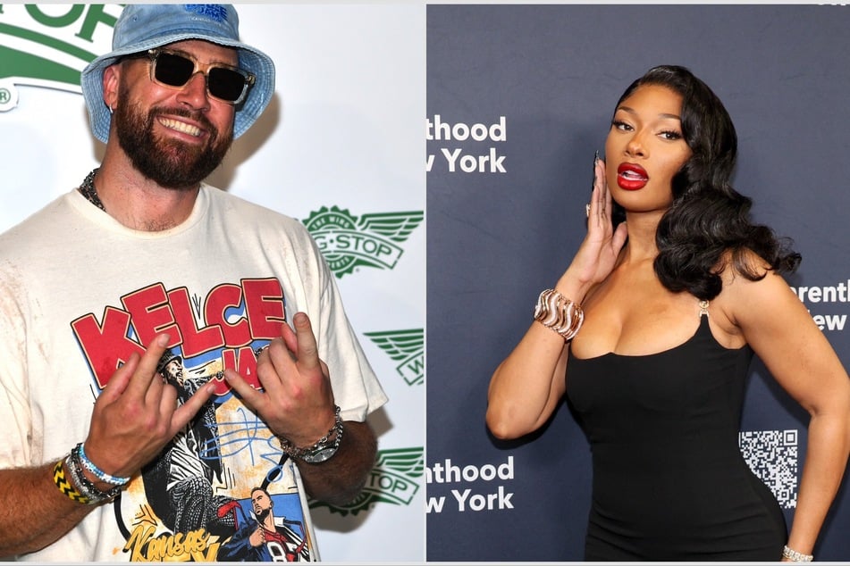 Megan Thee Stallion recreates iconic Pepsi commercial with Travis Kelce!