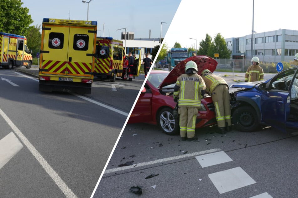 S100 gesperrt: Zwei verletzte Frauen bei Frontalcrash nahe Bautzen