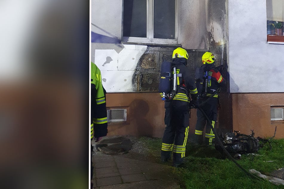 Motorroller-Brand greift auf Wohnhaus über: 50.000 Euro Schaden!
