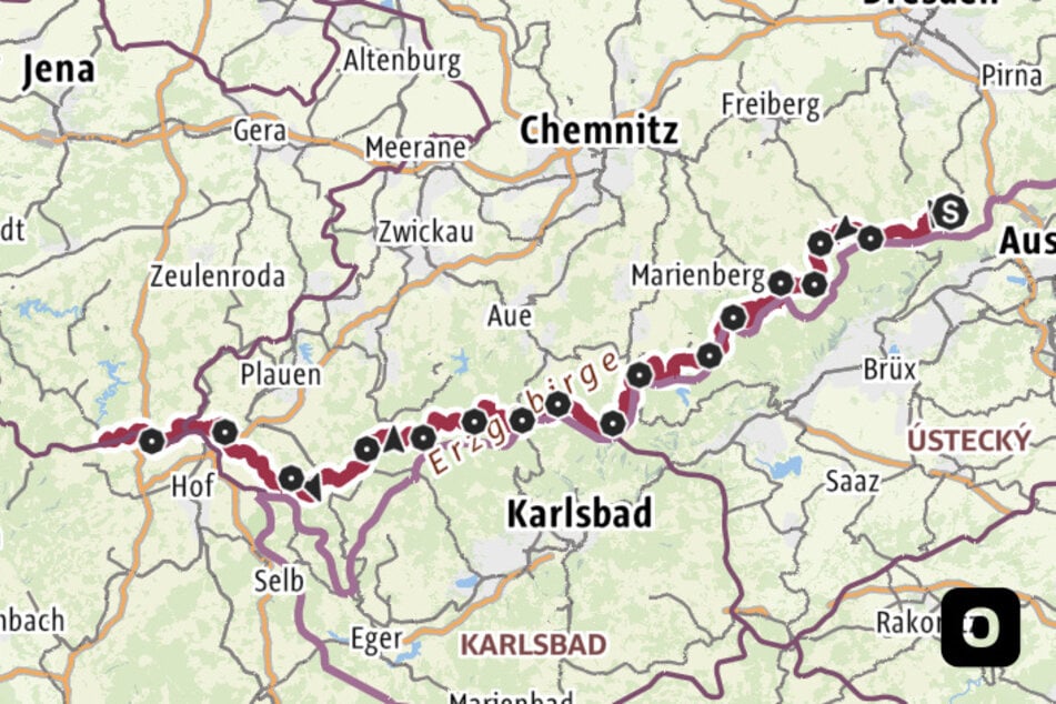 Der Kammweg ist 285 Kilometer lang.