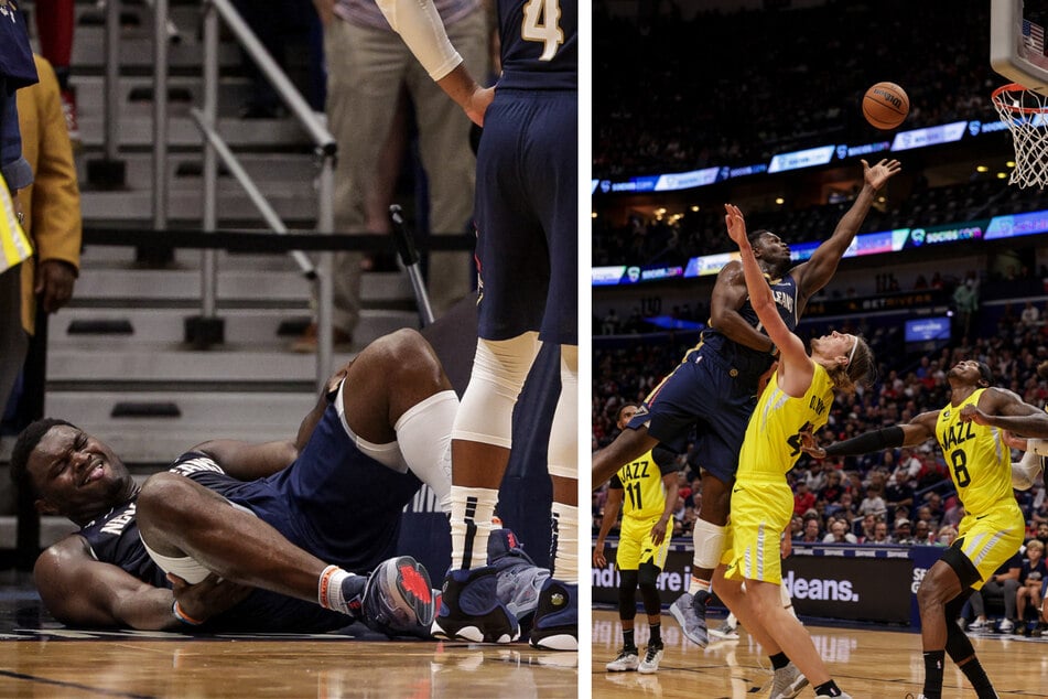Zion Williamson suffers hip contusion after heavy fall on dunk attempt