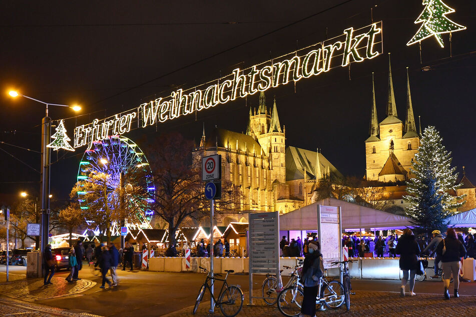 In Erfurt wurde die Weihnachtsmarkt-Beleuchtung bereits auf LED umgestellt.