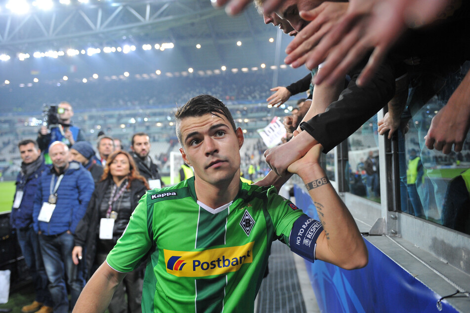 Vier Jahre lang trug Granit Xhaka (29, M.) das Trikot der Borussia. Bei Fans und Mitspielern war der Mannschaftsführer stets beliebt.