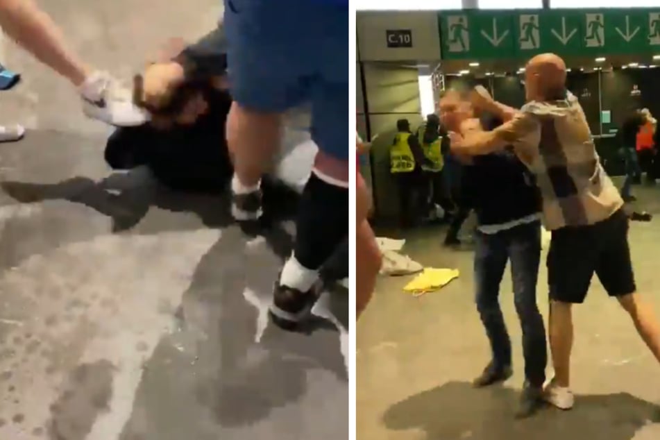 Brutale Szenen im Wembley-Stadion: Mann wird mehrfach getreten, 19 Polizisten verletzt