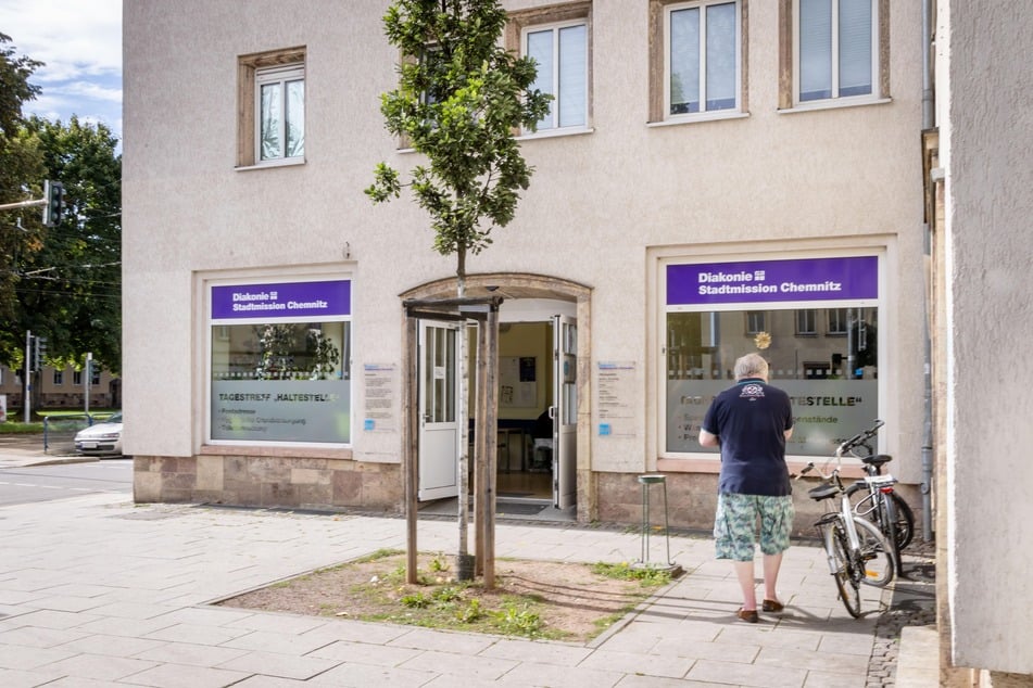 Ein Anlaufpunkt für Obdachlose ist der Tagestreff "Haltestelle" in Chemnitz.
