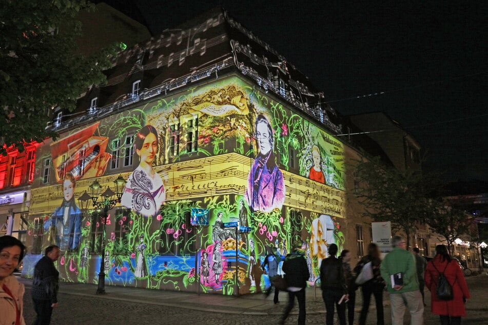 Vorbild ist das Berliner "Festival of Lights" - hier ein Ableger in Zwickau im Jahr 2017.