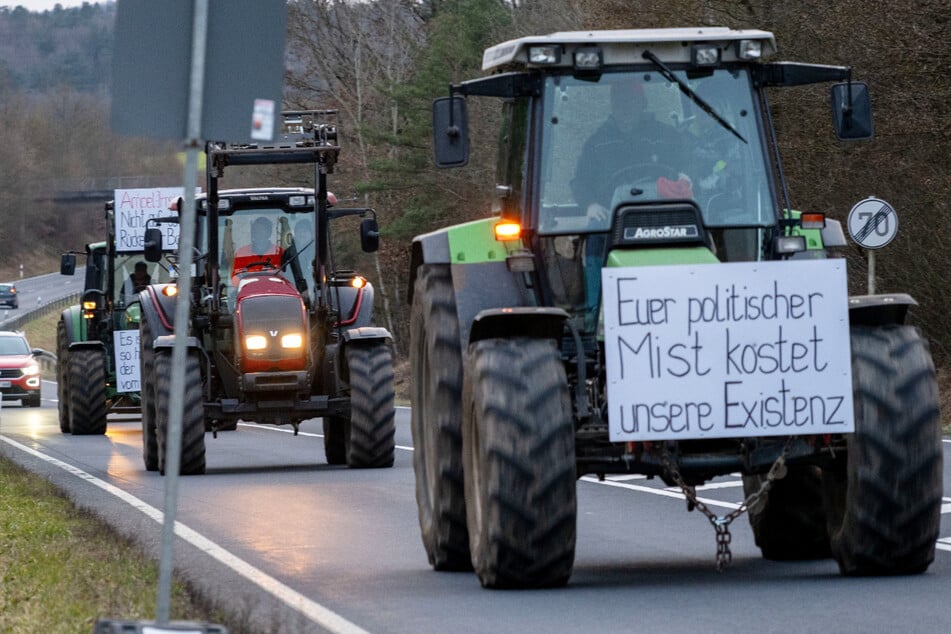 Die Bauern in Deutschland demonstrieren auch in Bayern.