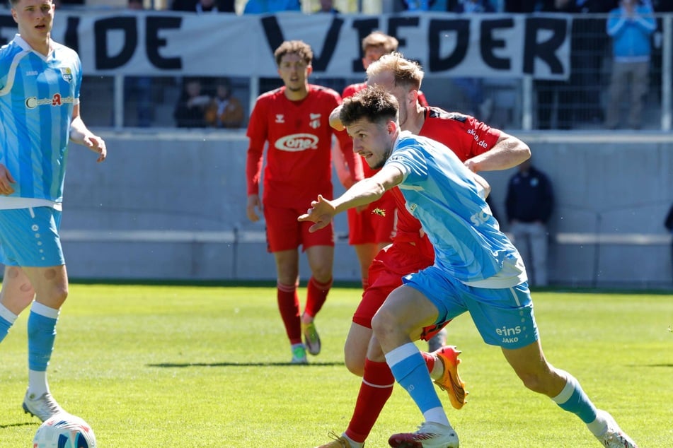 Tobias Stockinger (26) zählte gegen den ZFC zu den Besten auf dem Platz. Leider wurde sein Tor nicht anerkannt.