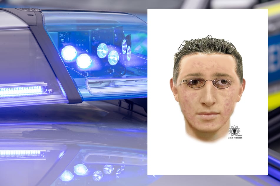 Mit einem Phantombild sucht die Brandenburger Polizei nach dem Tatverdächtigen.