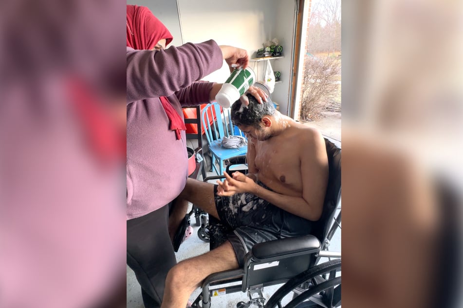 Azeza tut alles, um Gigi so gut es geht zu helfen.